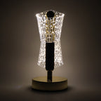 Luxury Crystal Led Double Shade Table Lamp (1 Pc)