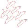 Ganesh Set Of 6 Durable Plastic Cloth Hangers