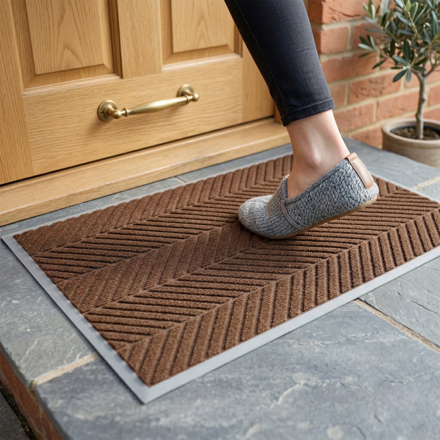 Premium Designer Anti Slip Door Mat (1 Pc Mix Design)