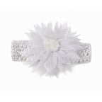 Cute Soft Elastic Floral Baby Headband Stylish Stretchable Hair Band (1 Pc)