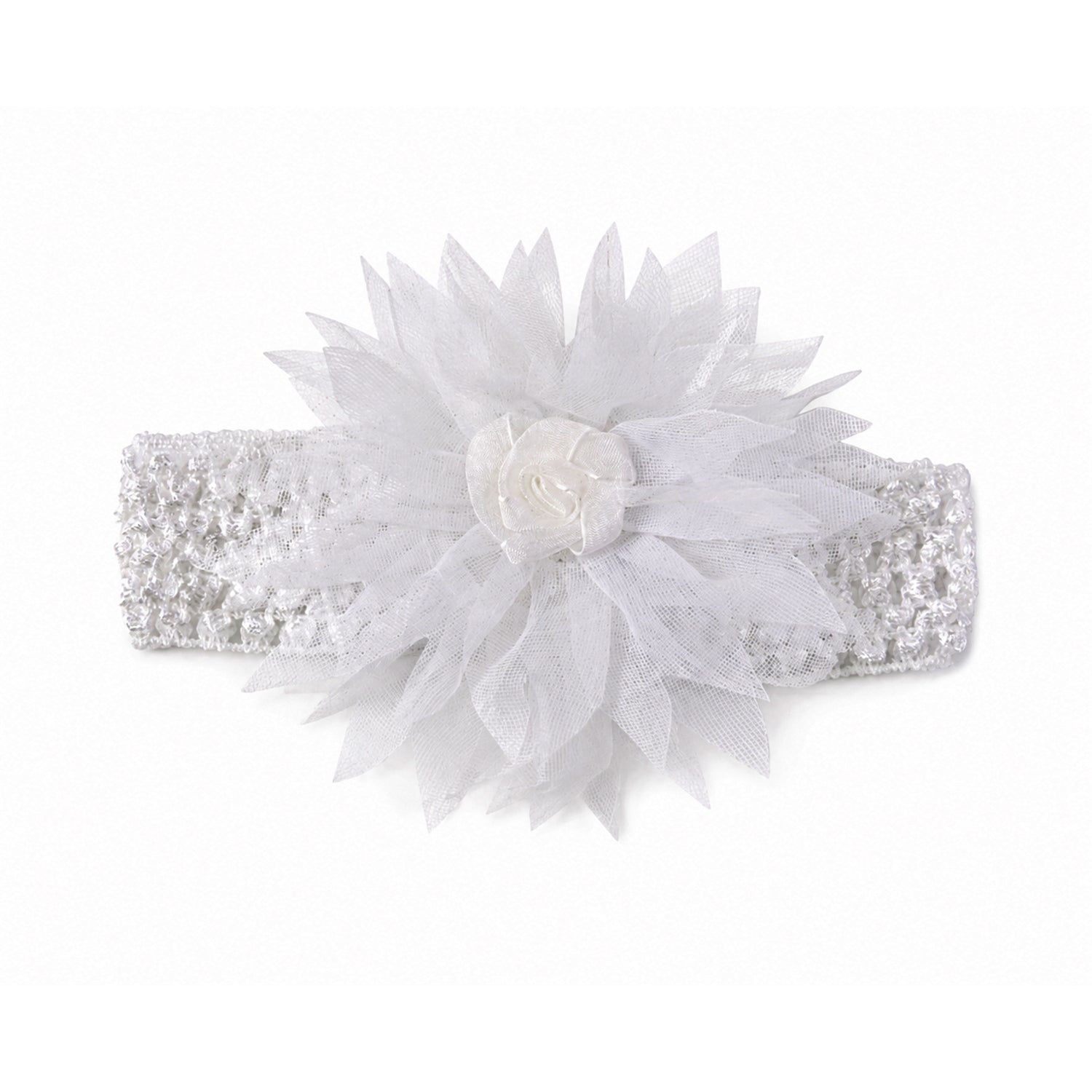 Cute Soft Elastic Floral Baby Headband Stylish Stretchable Hair Band (1 Pc)