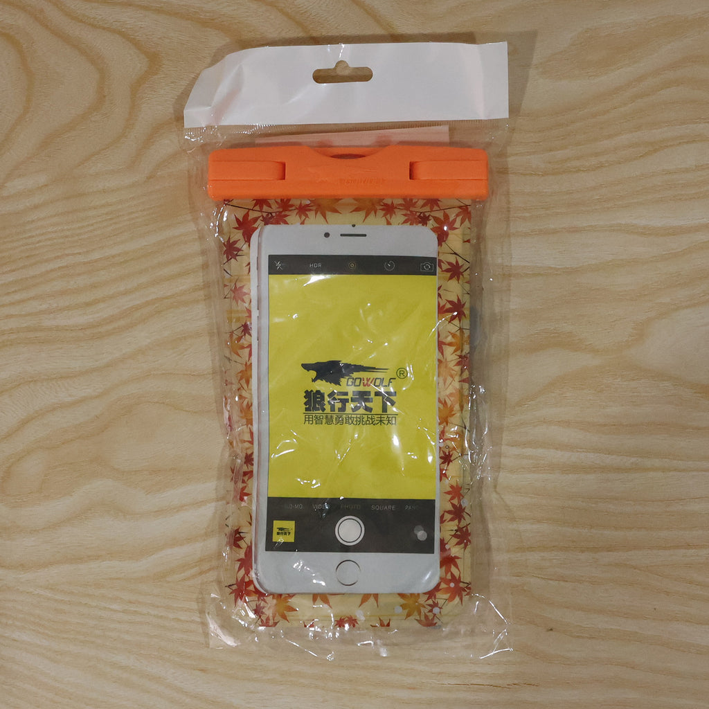 Maple Leaf Waterproof Mobile Pouch  1 Pc Universal Phone Case With Armband  Lanyard