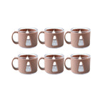 Premium Round Tea Cup Set (6 Pc Set)