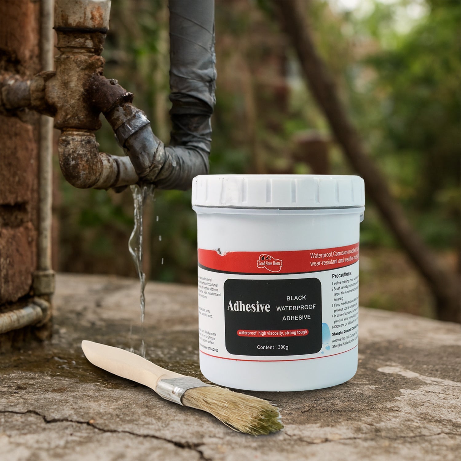Flexi seal waterproof paste in black color for multi-surface adhesive tasks