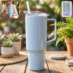 Large Capacity Travel Sipline Tumbler With Handle And Straw Lid (1800ml Approx)