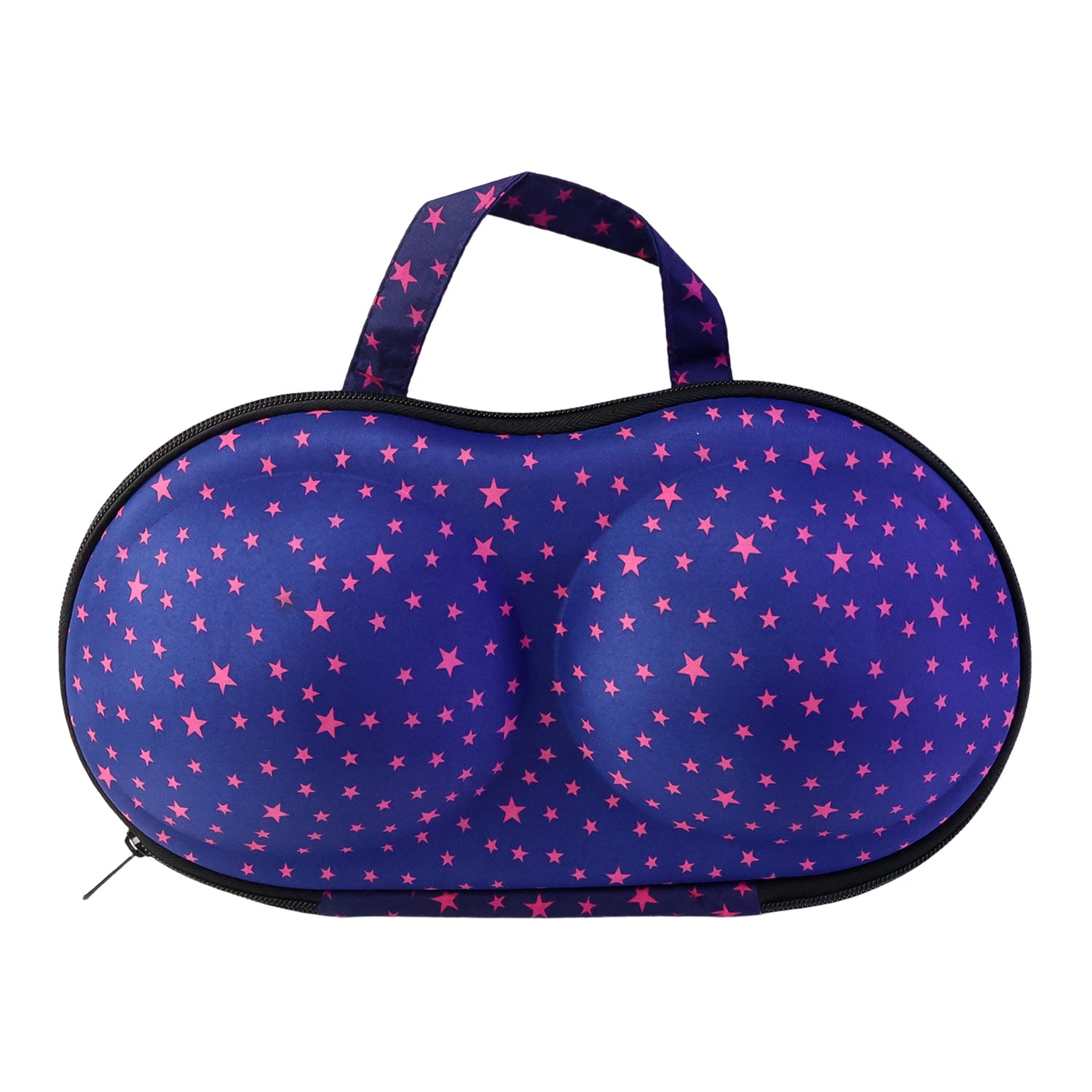 Bra storage case with multiple pockets for lingerie accessories