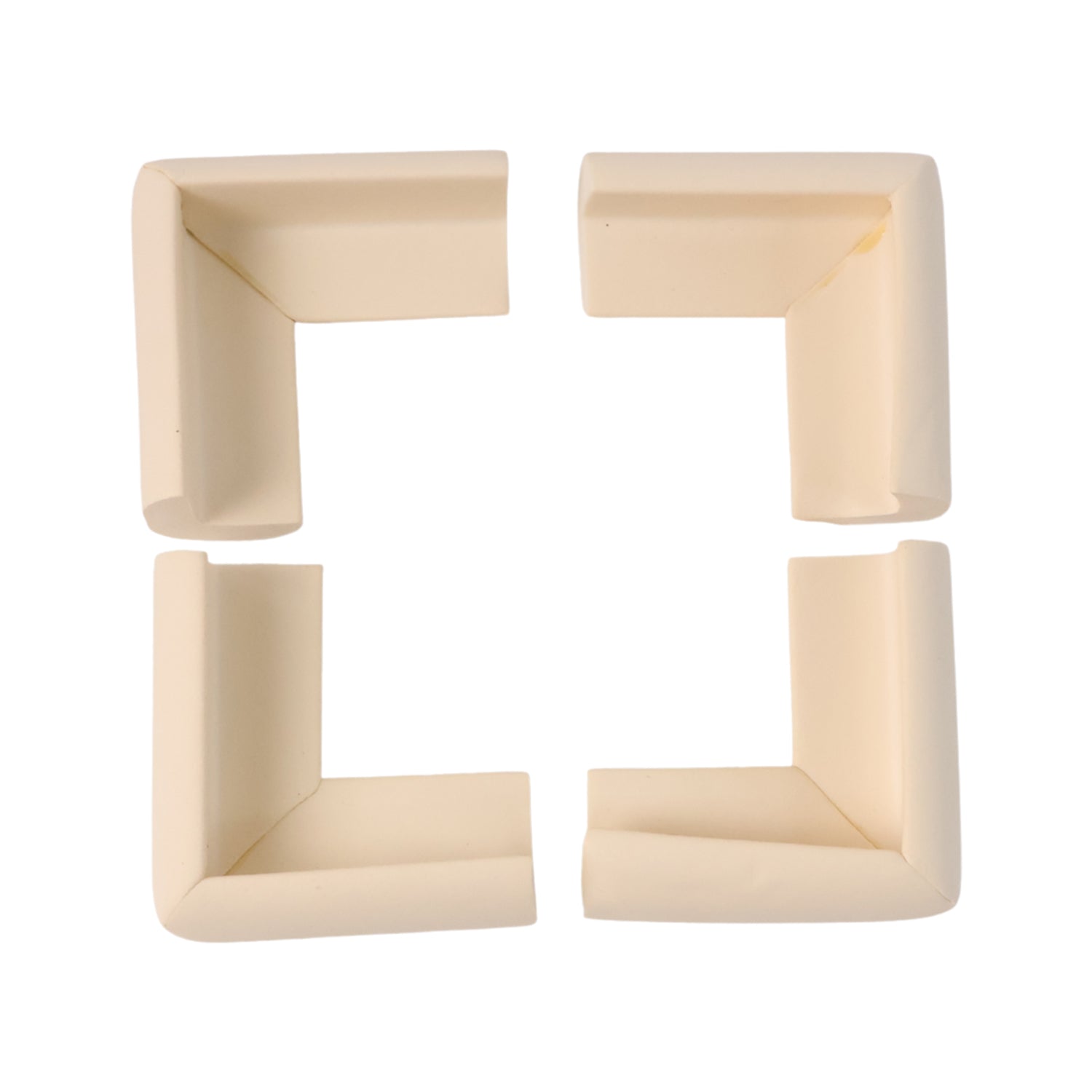 Table corners protected safely by soft foam guards to prevent bumps