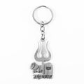 Mahakal Trishul  Shivling Design Metal Keychain - (1 Pc)