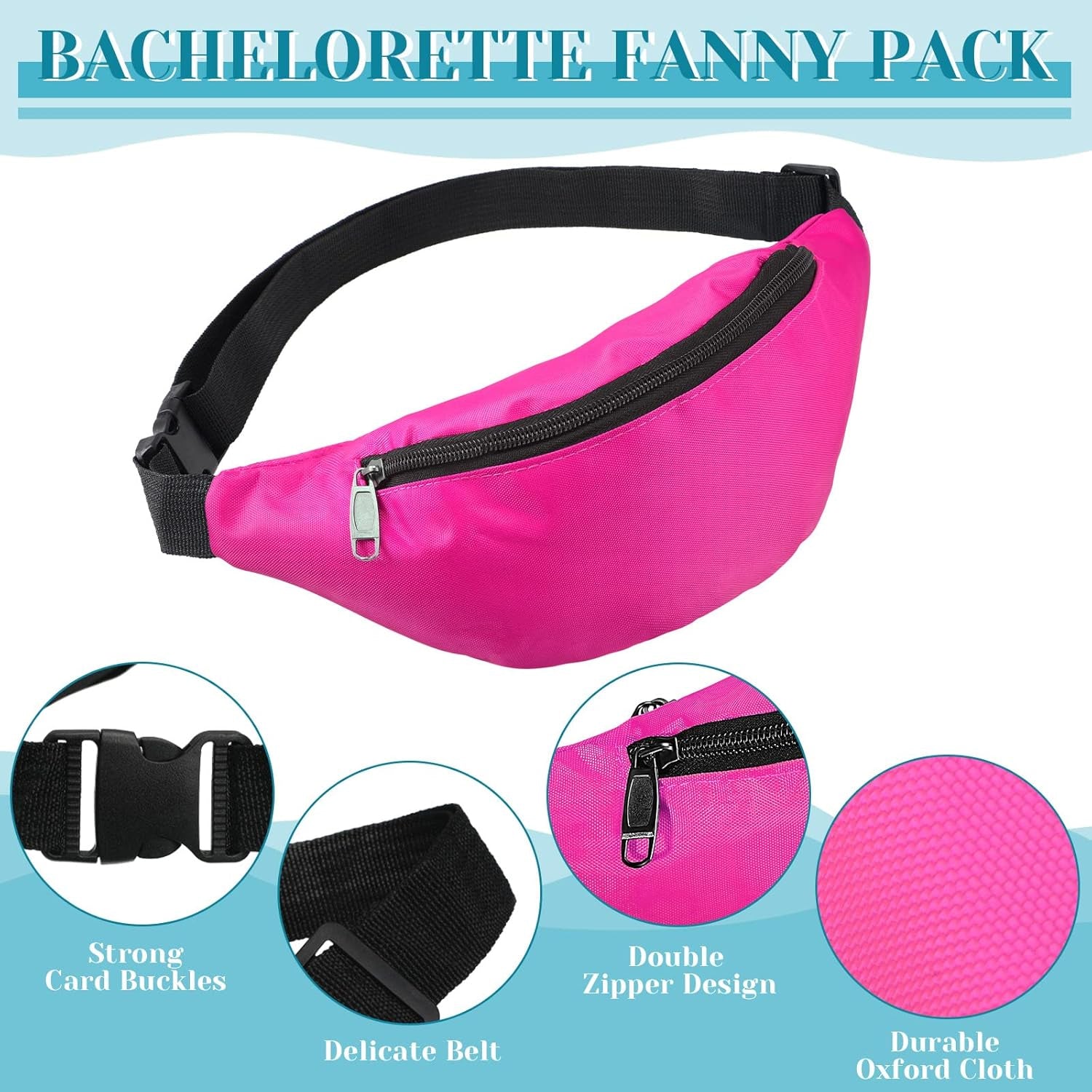 Adjustable Waist Bag 1 Pc  Lightweight Travel Fanny Pack With Zipper
