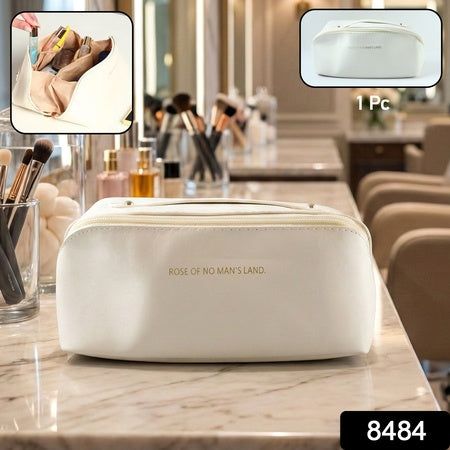 Premium Travel Makeup  Toiletry Organizer Pouch With Zipper  Handle(1 Pc)