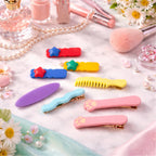 Cute Stylish Design Hair Clips Set (1 Set Mix Design)