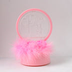 Romantic Round Love Couple Decorative Art Showpiece with soft pink base