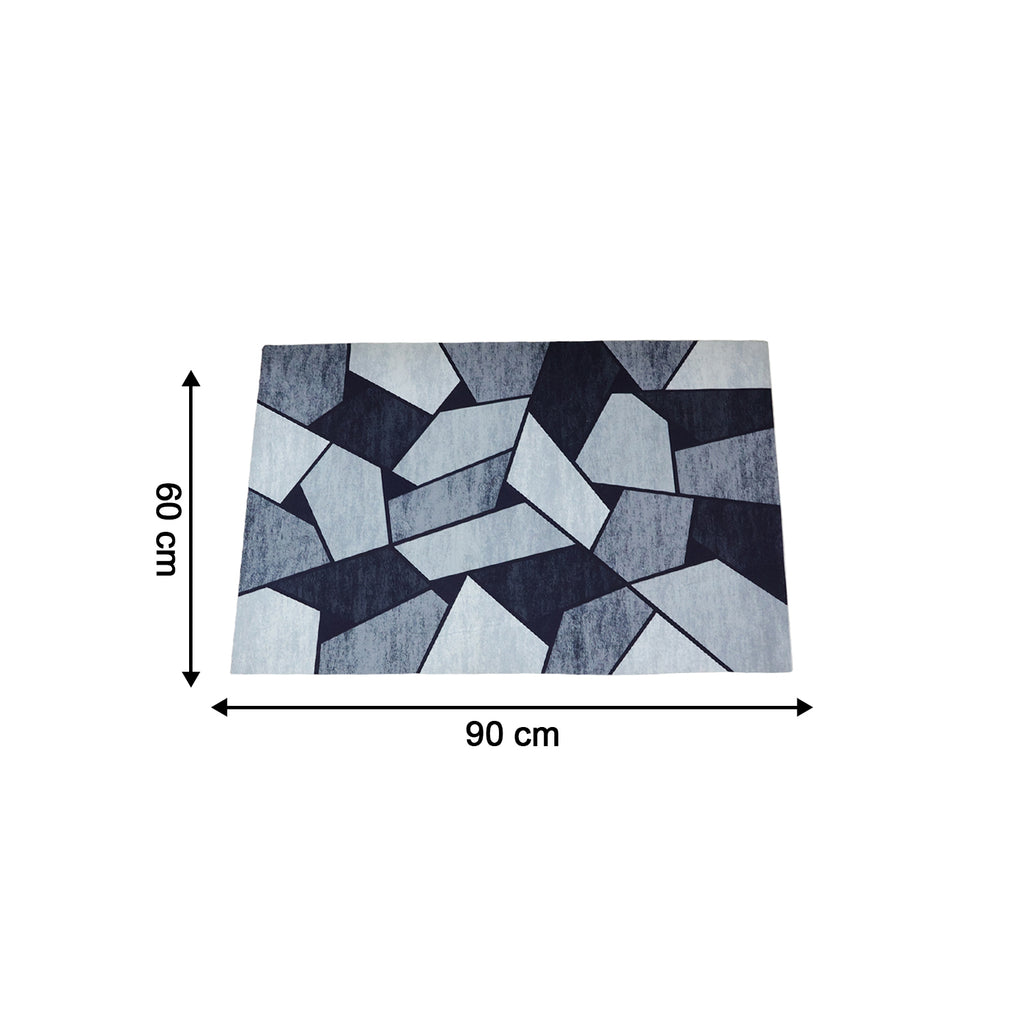 Geometric Anti Slip Door Floor Mat (1 Pc 90x60 Cm)