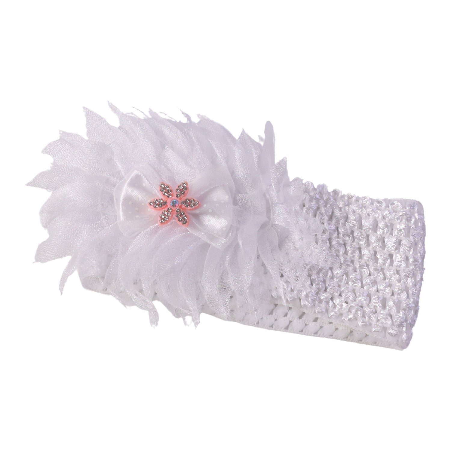 Cute Soft Elastic Floral Baby Headband Stylish Stretchable Hair Band (1 Pc)