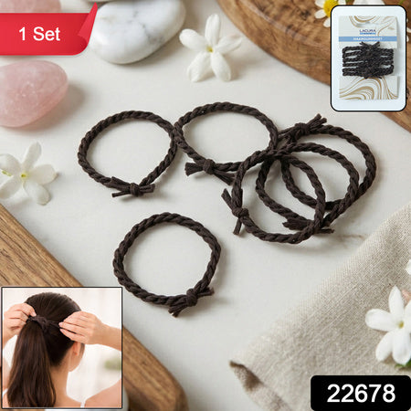 Braided Elastic Hair Bands Set (1 Set)