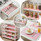 Transparent Plastic Fridge Mat 45 X 29 Cm (4 Pc)