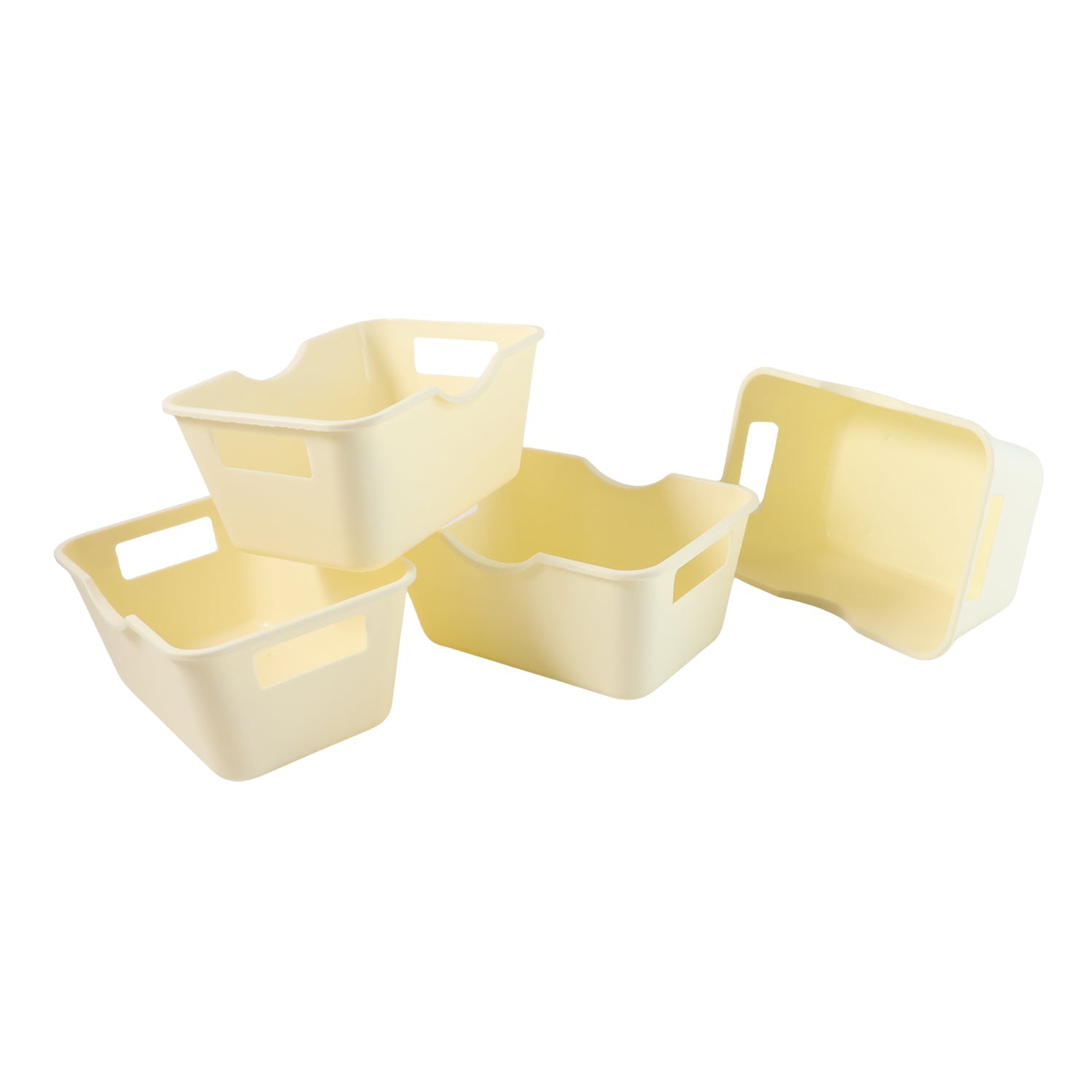 Set of four multi-purpose storage baskets perfect for wardrobe and bathroom