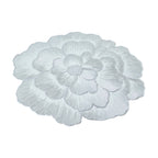Round flower-shaped PVC placemat suitable for kitchen and dining