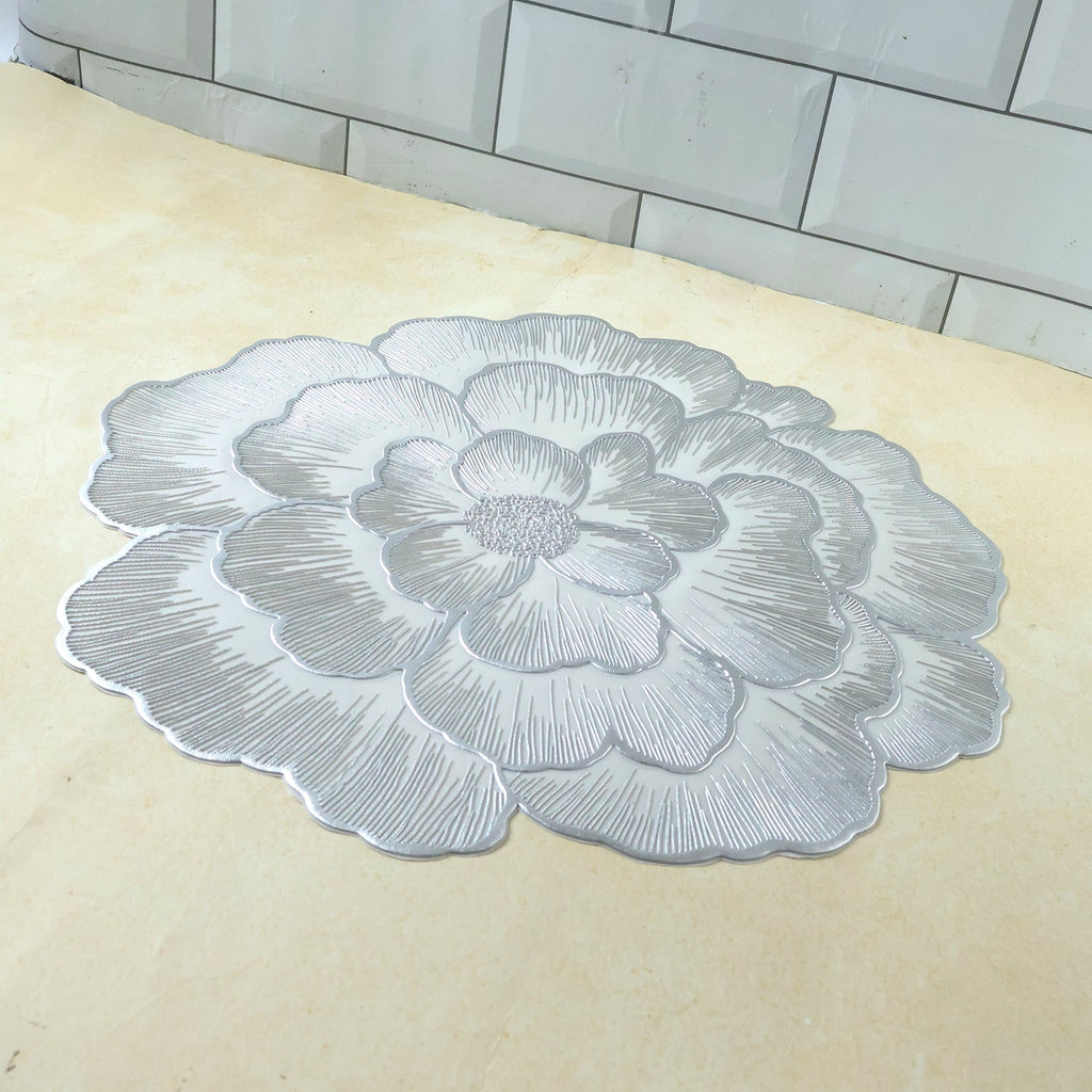 Round PVC placemat for dining table protection