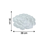 Elegant floral design PVC table mat, durable and reusable