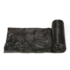 Pack of 30 eco-friendly garbage bags stacked neatly