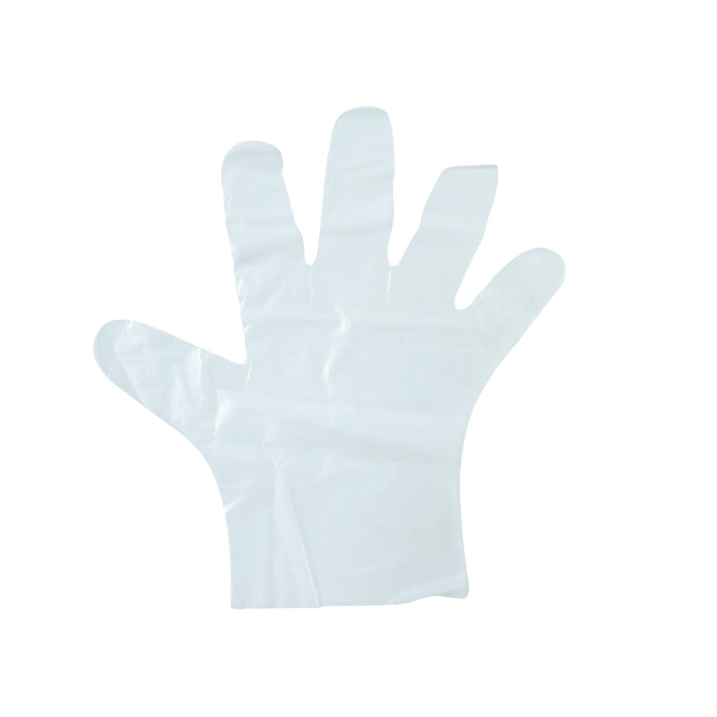 Hygiene plastic gloves for food handling and household use