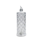 8439 Rose Candles Led Flameless And Smokeless Decorative Acrylic Transparent Candles Led Tea Light Candle Perfect For Gifting Home Diwali Christmas Crystal Candle Lights (1 Pc)  (Moq - 12 Pc )