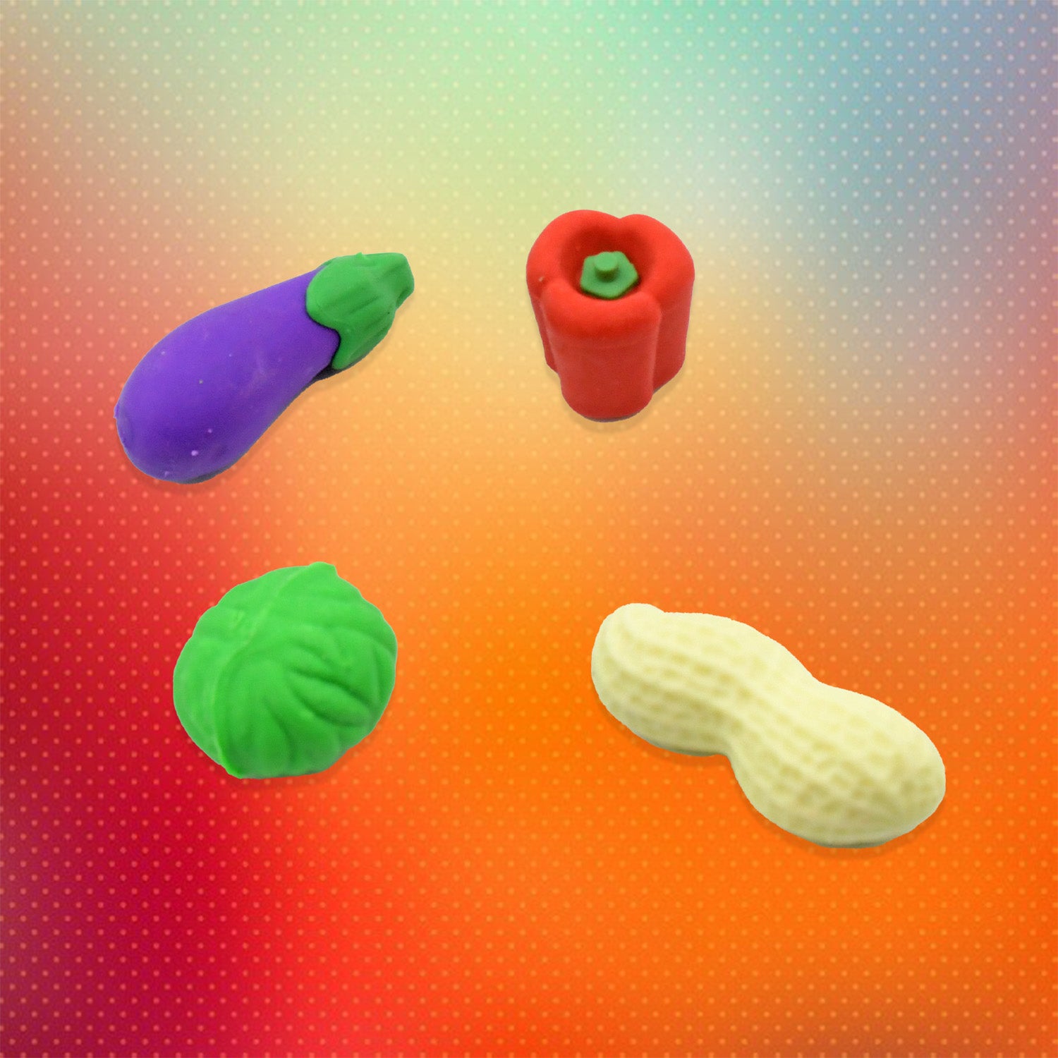 Mini Cute Vegetables And Fruits Erasers Or Pencil Rubbers For Kids 1 Set Fancy  Stylish Colorful Erasers For Children Eraser Set For Return Gift Birthday Party School Prize3d Erasers  (4 Pc Set)