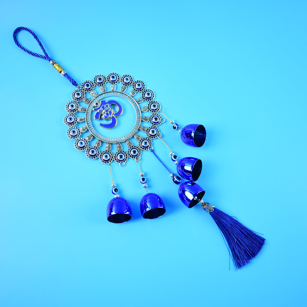 Decorative Om Evil Eye Wind Chime Wall Hanging (1 Pc)