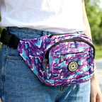 Stylish Camouflage Print Waist Bag (1 Pc)