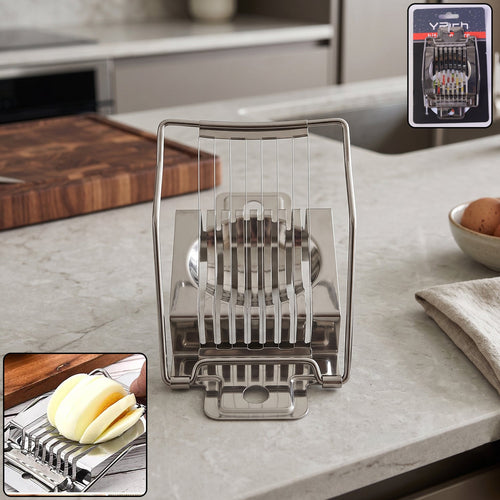 Stainless steel egg slicer cutter for boiled eggs