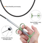 Flexible Spring Drain Cleaning Tool With Hand Grip (1 Pc  157 Cm)