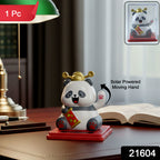 Solar Powered Moving Hand Panda Showpiece (1 Pc)