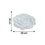 Round Floral Design Pvc Table Mat 1 Pc 36x36 Cm