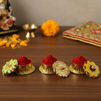 Decorative Golden Kankavati (1 Pc Mix Design)