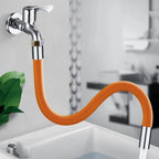 Kitchen faucet extension pipe in use