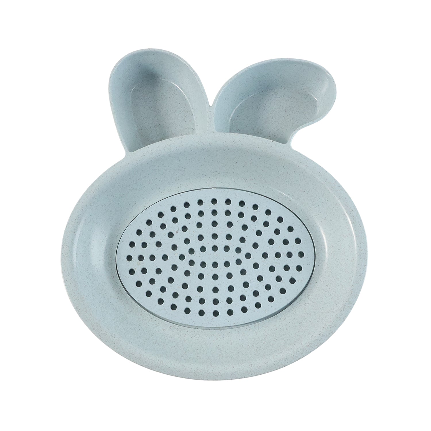 Dumpling plate with strainer section and sauce compartments for organized serving
