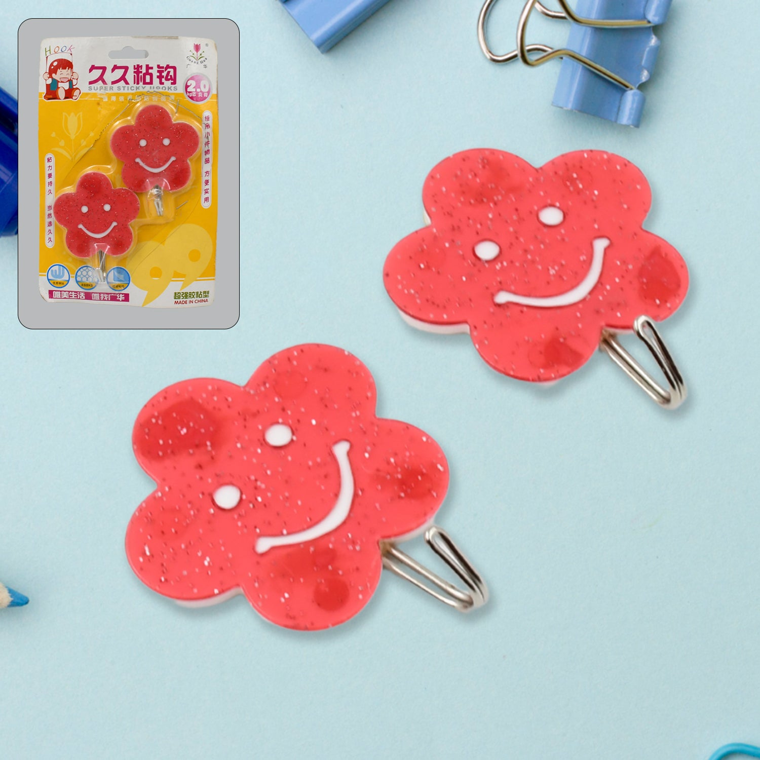 Multipurpose Stronghook Self-adhesive Hooks For Wall Heavyduty Hook Sticky Hook Household For Homedecorative Hooksbathroom  All Type Wall Use Hook Suitable For Bathroom Kitchen Office