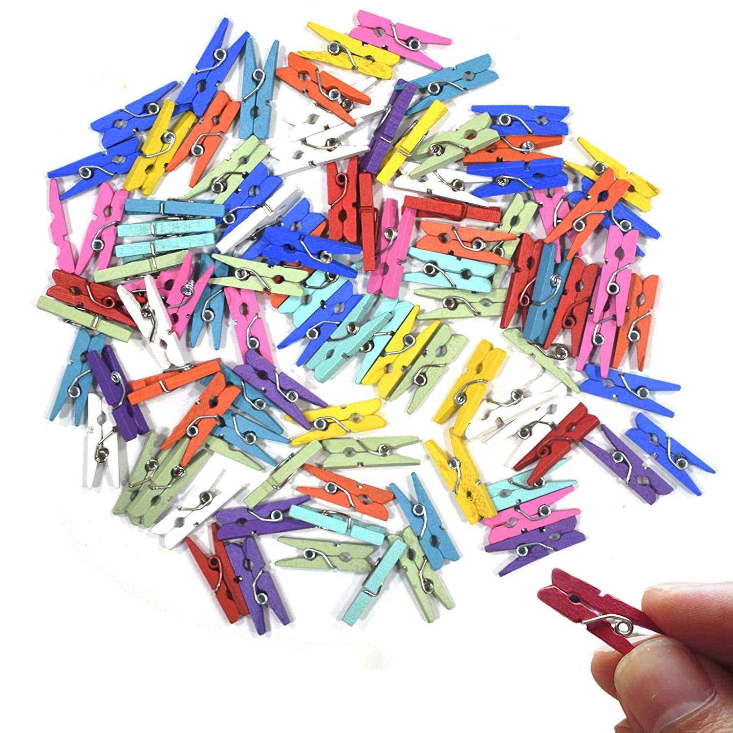 1345 Multipurpose Wooden Clips Cloth Pegs (Small 50 Pcs)