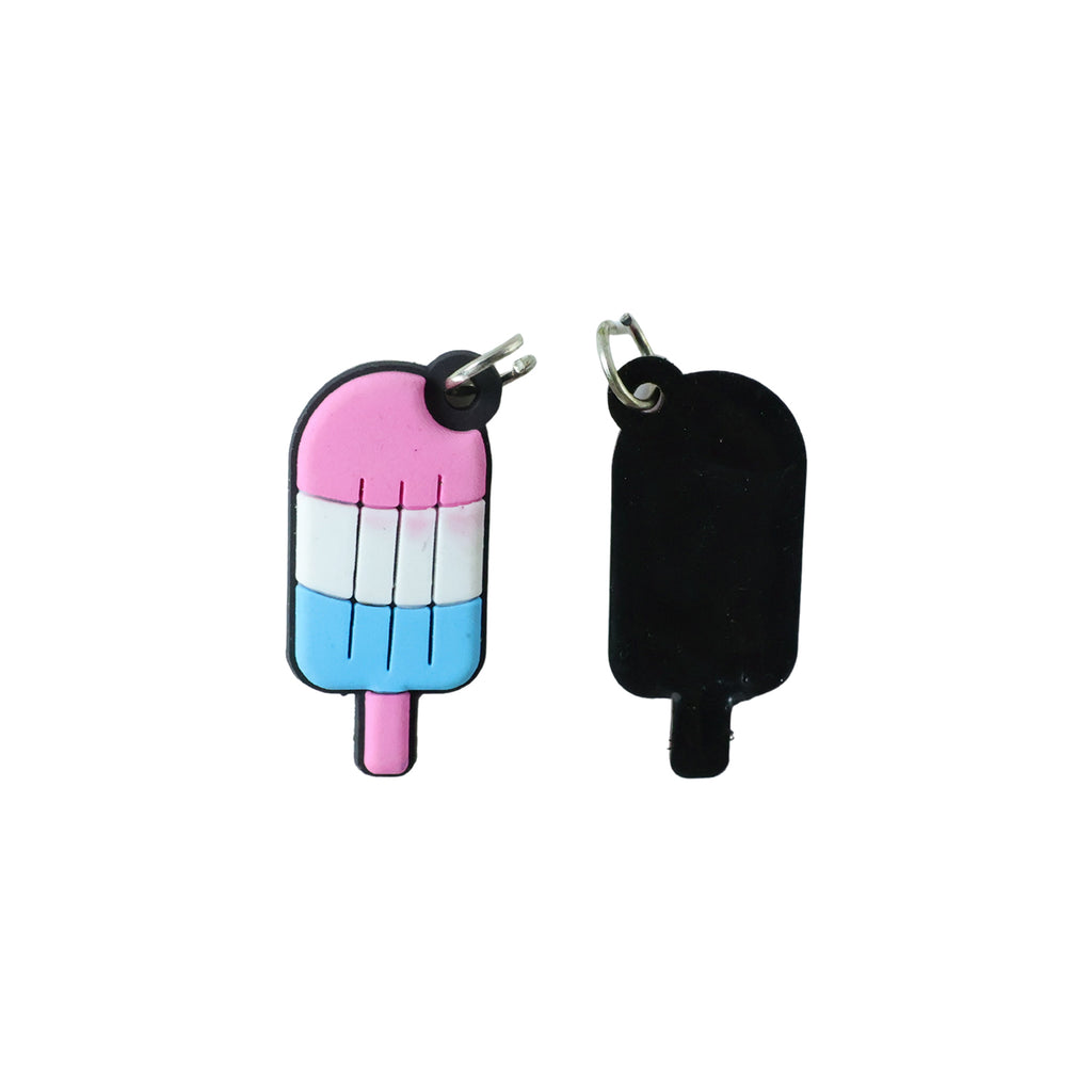 Cute Ice Cream Shape Bag Charm Keychain Set (10 Pc Set)