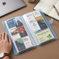 Multipurpose Button Closure Document Organizer Wallet With 20 Inner Leafs (1 Pc)