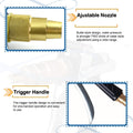 1608 Durable Gold Plated Metal Trigger Hose Nozzle Water Lever Spray