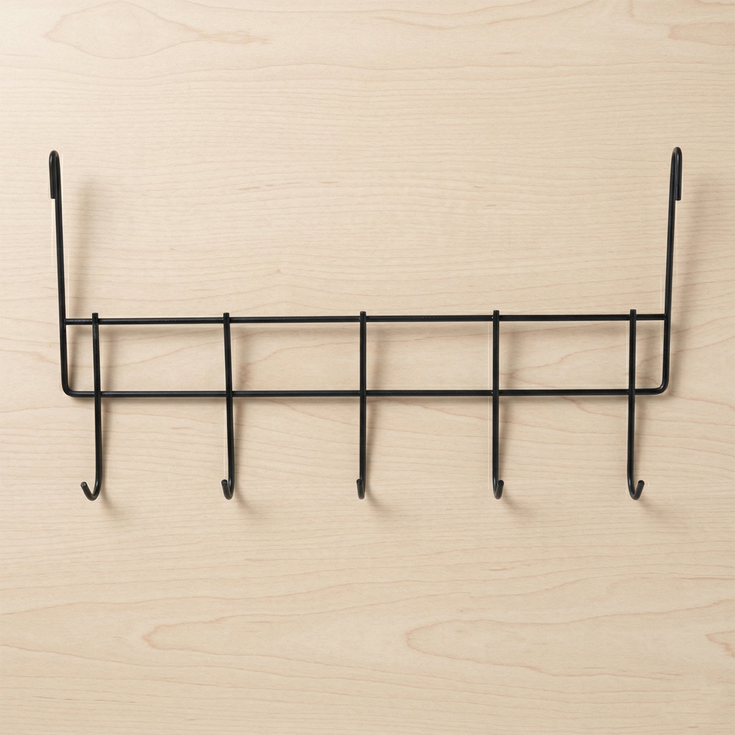 Multi-hook door organizer rack for home storage