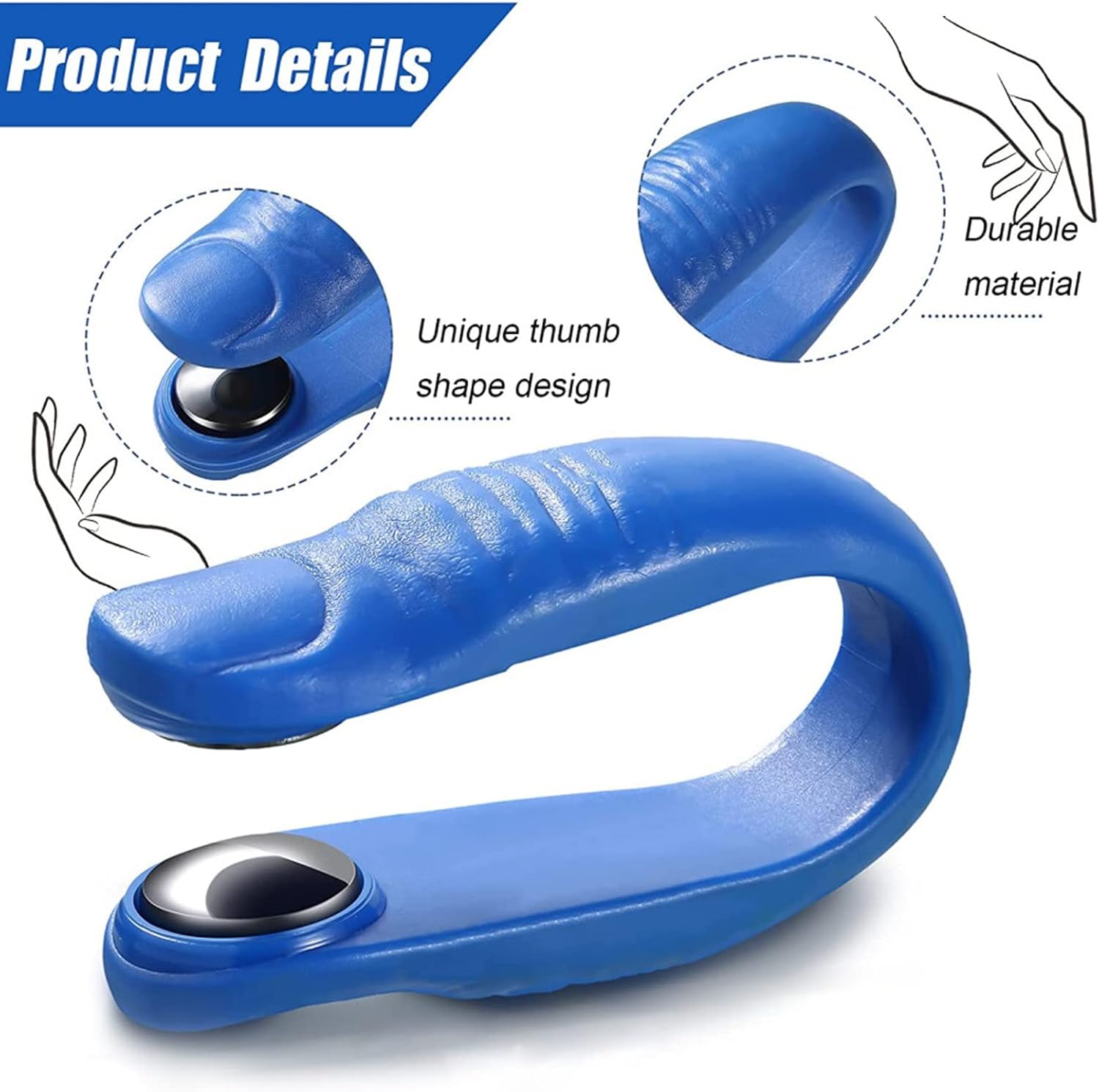 Sugar Control Acupressure Hand Pressure Point Clip Migraine Relief Clip With Magnets (1 Pc)