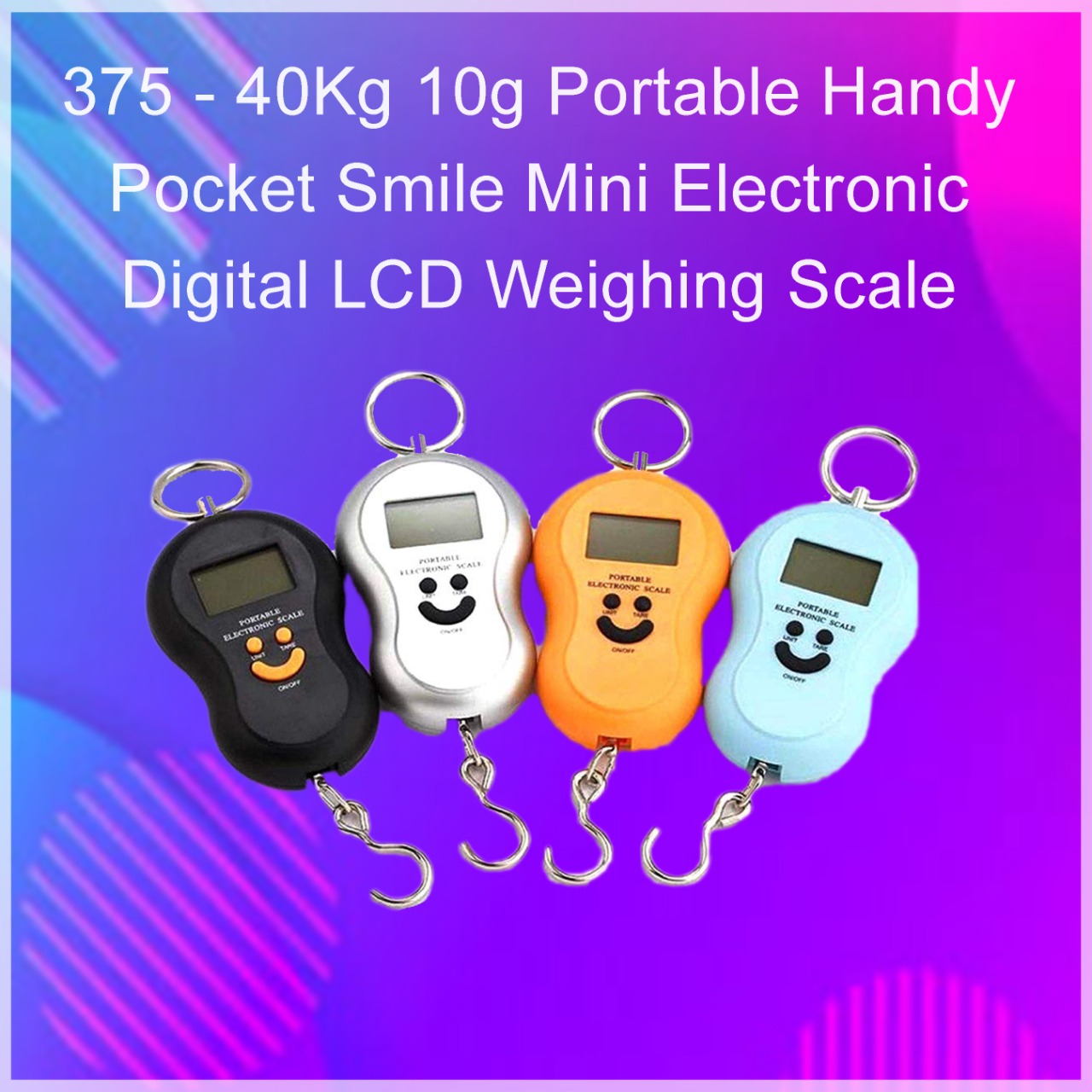 The compact design of the digital weighing scale for easy storage.