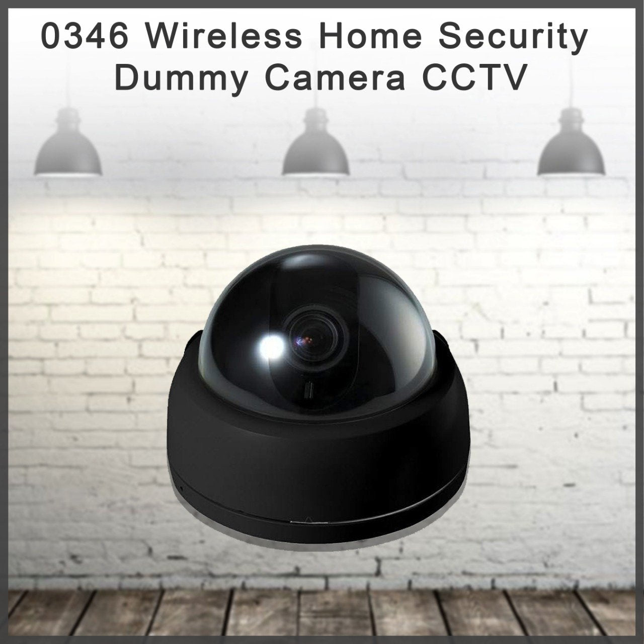 Dummy security camera mounted on a wall, enhancing perceived home security.