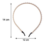 Double Layer Pearl Hairband Stylish Headband For Girls (1 Pc)