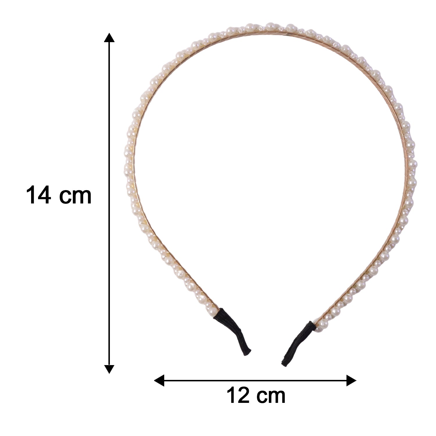 Double Layer Pearl Hairband Stylish Headband For Girls (1 Pc)