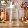 Glass Oil Dispenser Bottle With Auto-flip Cap  Side Handle (500 Ml  1 Pc)