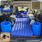 Car Air Mattress Bed Set With Inflatable Cushions And Pump  1 Set
